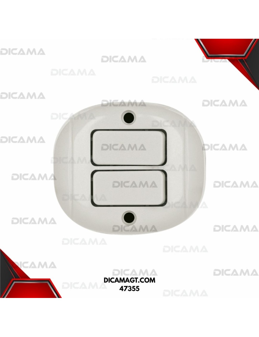 INTERRUPTOR DE SOBREPONER DÚPLEX VOLTECK 47355