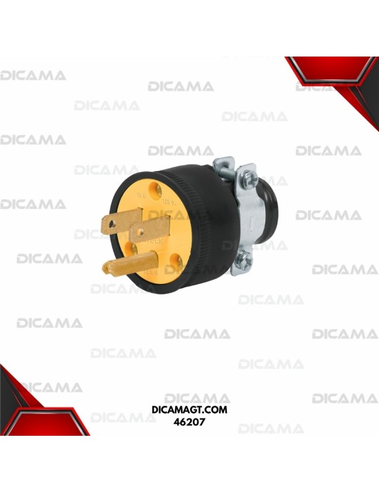 CLAVIJA INDUSTRIAL REFORZADA ATERRIZADA, 2 POLOS+TIERRA VOLTECK 46207