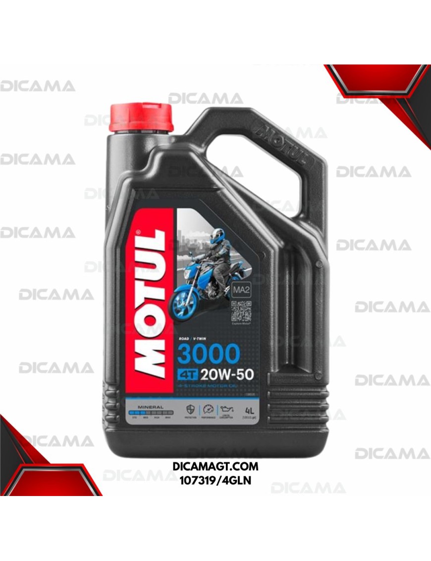 ACEITE GALON 20W50 4T 3000 MOTUL 107319/4GLN