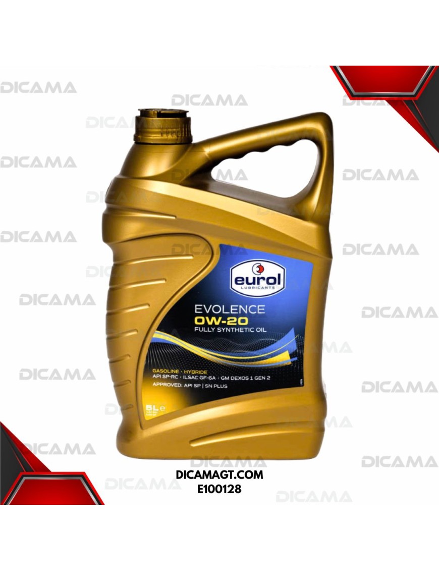 ACEITE GARRAFA 0W20  EVOLENCE FULL SYNTETICO EUROL E100128