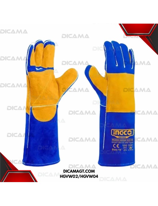 GUANTES PARA SOLDAR INDUSTRIALES INGCO HGVW02/HGVW04