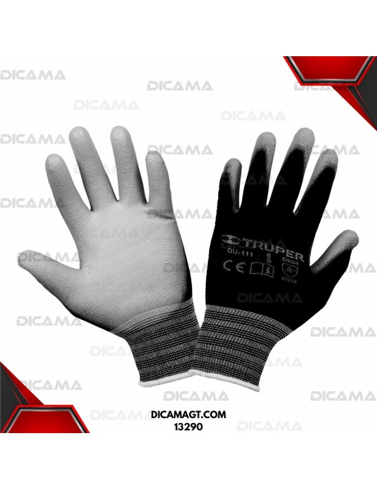 GUANTES DE NYLON RECUBIERTOS DE POLIURETANO TRUPER 13290