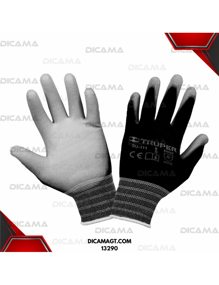 GUANTES DE NYLON RECUBIERTOS DE POLIURETANO TRUPER 13290