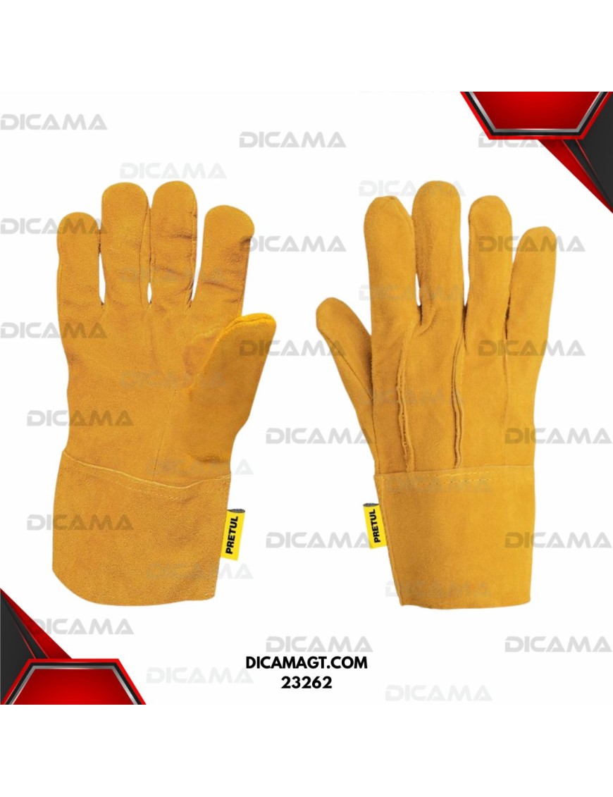 GUANTES DE CARNAZA, CORTOS PRETUL 23262