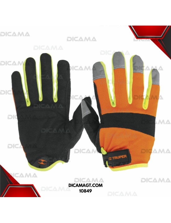 GUANTES PARA MECANICO ALTA VISIBILIDAD TRUPER 10849