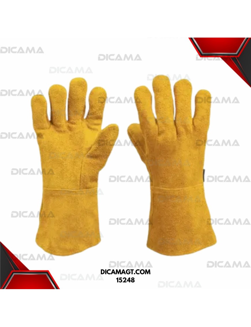 GUANTES DE CARNAZA BANDA ELASTICA CHICO TRUPER 15248