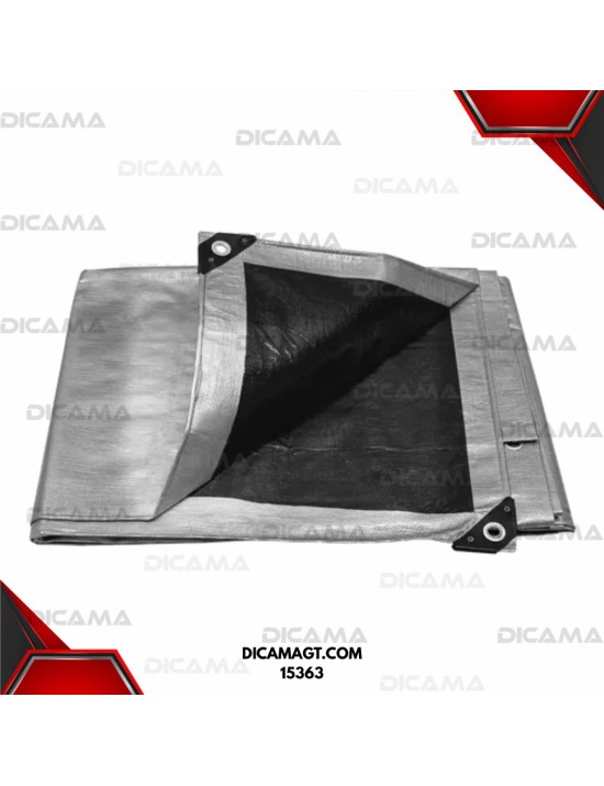 LONA 3X4 METROS GRIS REFORZADA TRUPER 15363