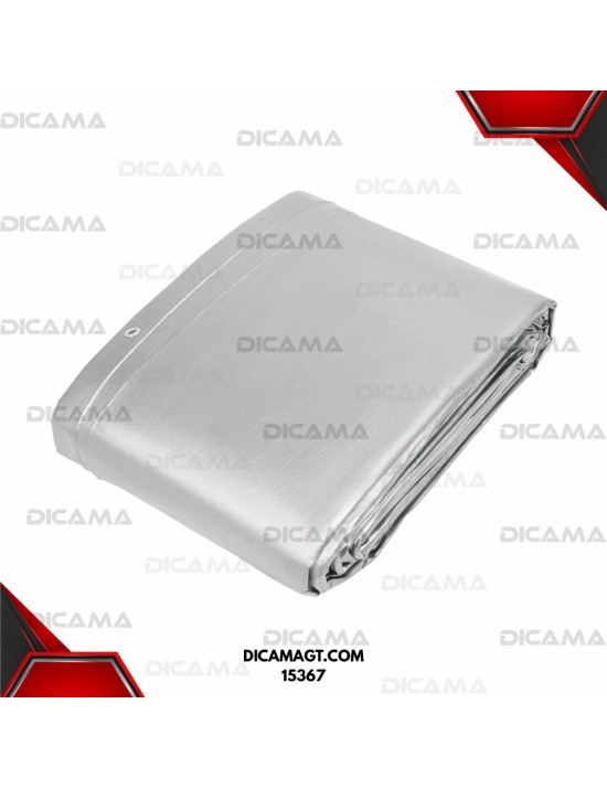 LONA 6X12 METROS GRIS TRUPER 15367