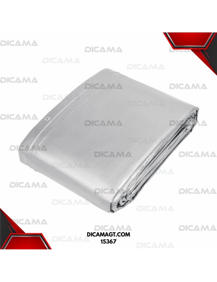 LONA 6X12 METROS GRIS TRUPER 15367