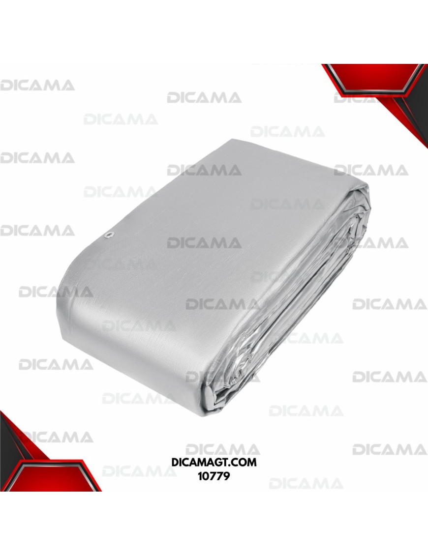 LONA 7X10 METROS GRIS TRUPER 10779