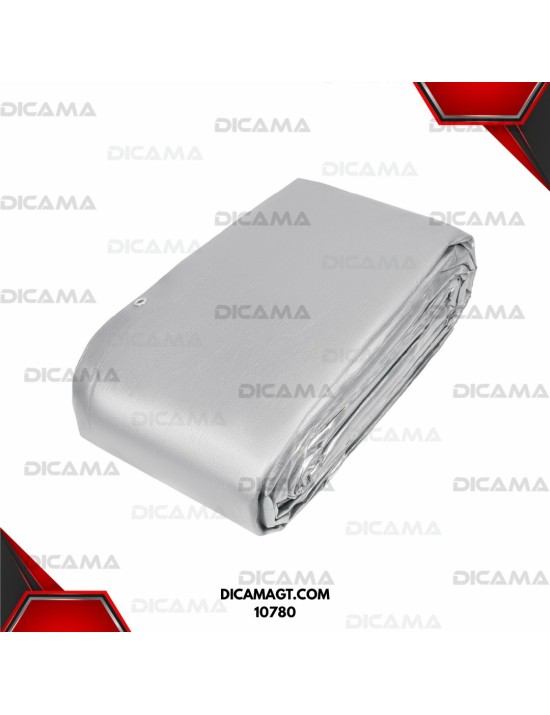 LONA 9X14 METROS GRIS REFORZADA TRUPER 10780