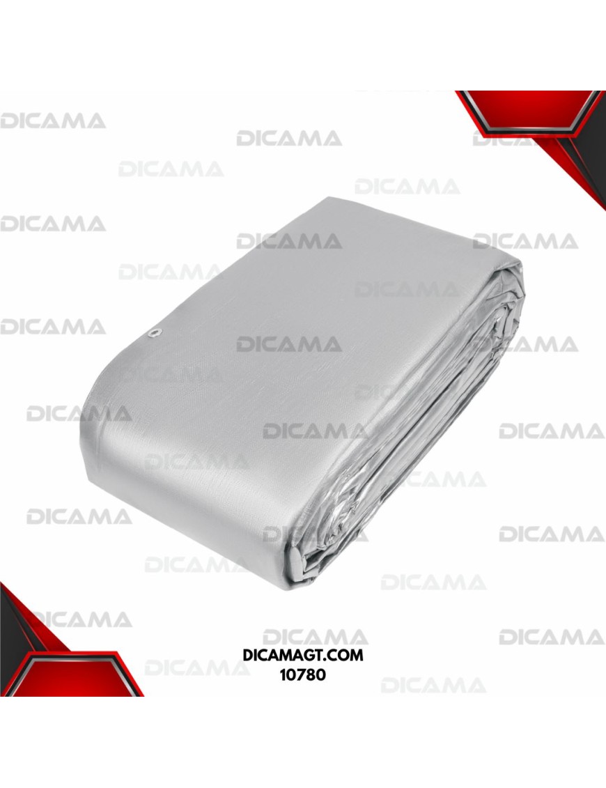 LONA 9X14 METROS GRIS REFORZADA TRUPER 10780