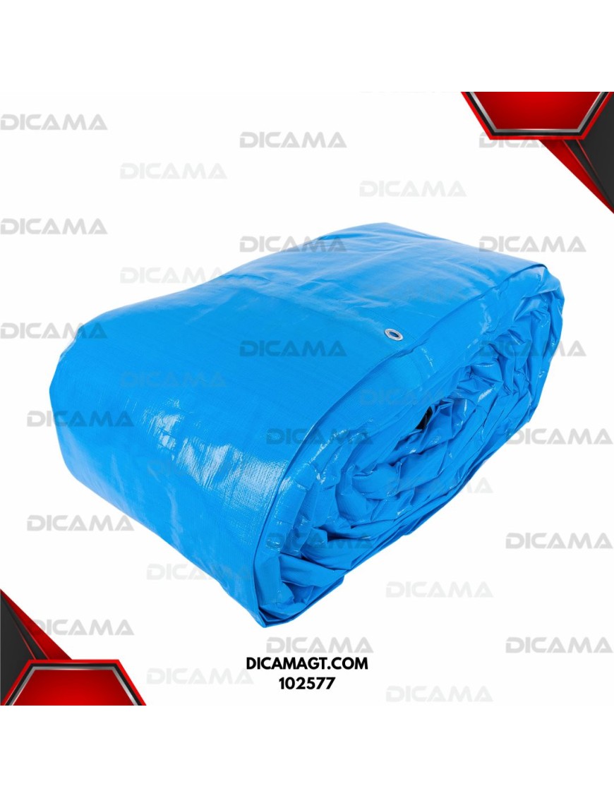 LONA 9X14 METROS AZUL REFORZADA TRUPER 102577