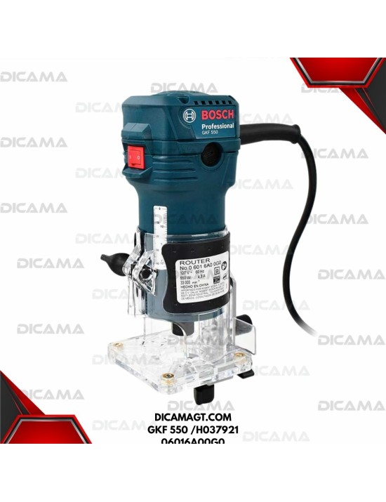 ROUTER 1/4 DE PALMA 127V 550W 33,000 RPM BOSCH GKF 550 /H037921 06016A00G0