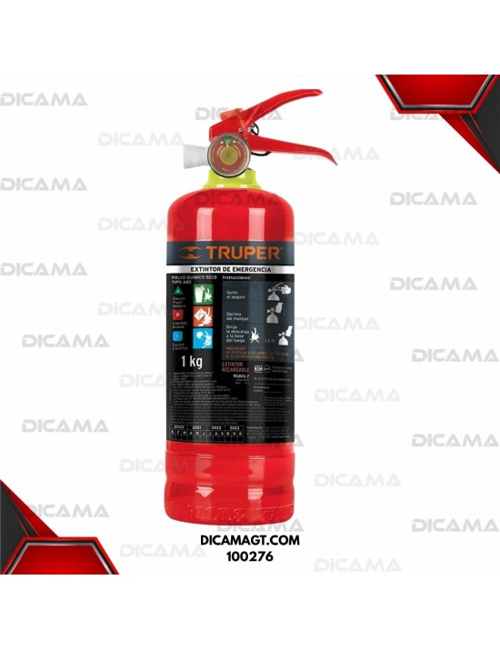 EXTINGUIDOR RECARGABLE 1 KILO ABC TIPO TRUPER 100276