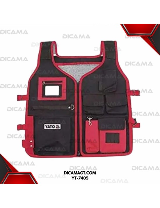 CHALECO PORTA HERRAMIENTAS 5-COMPARTIMIENTOS YATO YT-7405