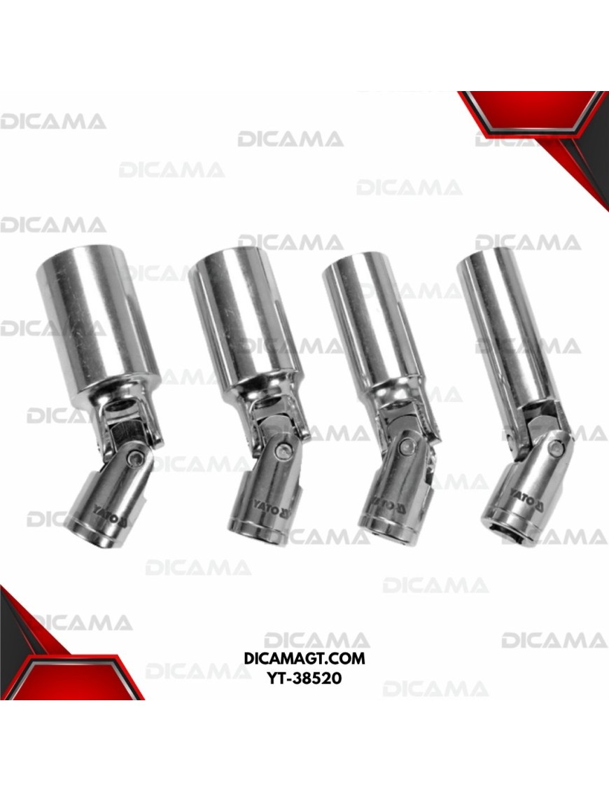 COPA PARA BUJIA JUEGO  4 PCS 3/8X21MM YATO YT-38520