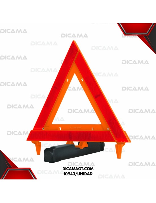 TRIANGULO REFLECTIVOS PLASTICO 29 CM TRUPER 10943/UNIDAD
