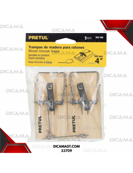 TRAMPA PARA RATONES 4 PRETUL 23709