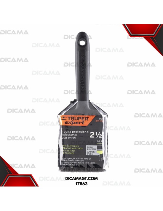 BROCHA 2-1/2 PROFESIONAL DE  MANGO DE PLÁSTICO  EXPERT TRUPER 17863