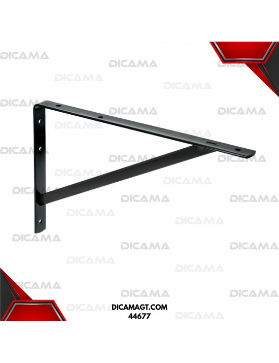MENSULA REFORZADA 10X16  NEGRA TRUPER 44677