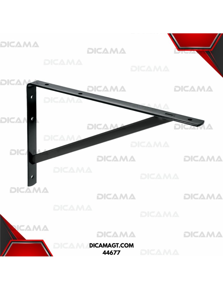MENSULA REFORZADA 10X16  NEGRA TRUPER 44677