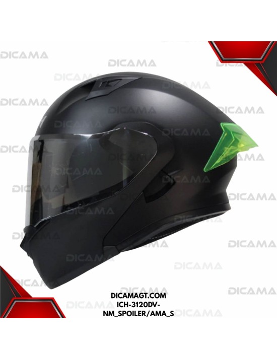 CASCO MOTORISTA S NEGRO SPOILER AMARILLO ICH ICH-3120DV-NM_SPOILER/AMA_S