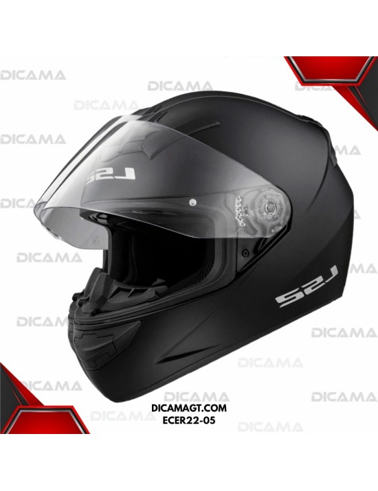 CASCO MOTORISTA XXL NEGRO ROOKIE LS2 ECER22-05