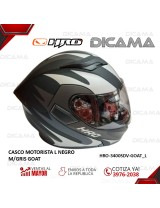 CASCO MOTORISTA L NEGRO M/GRIS GOAT HRO HRO-3400SDV-GOAT_NL