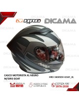CASCO MOTORISTA XL NEGRO M/GRIS GOAT HRO HRO-3400SDV-GOAT_NXL