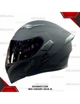 CASCO MOTORISTA M NEGRO MATE LISO HRO HRO-3400SDV-SOLID_M