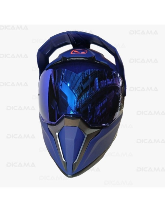 CASCO MOTORISTA L AZ M/SLV-V-IAZ SOLID HRO HRO-MX340-SOLID_AZMSL-VIRAZL