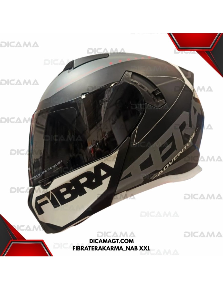 CASCO MOTORISTA XXL NE/ANTR/BLA MATE KARMA FIBRA TERA FIBRATERAKARMA_NAB XXL