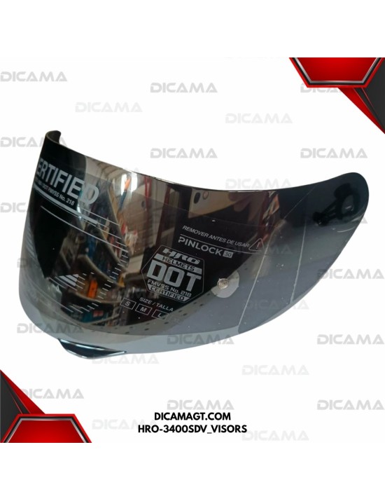 VISOR PARA CASCO MOTORISTA GRIS 3400 IRIDIUM HRO HRO-3400SDV_VISORS
