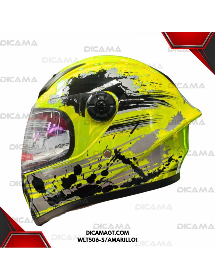 CASCO MOTORISTA NIÑO AMARILLO #1 S CHINO WLT506-S/AMARILLO1