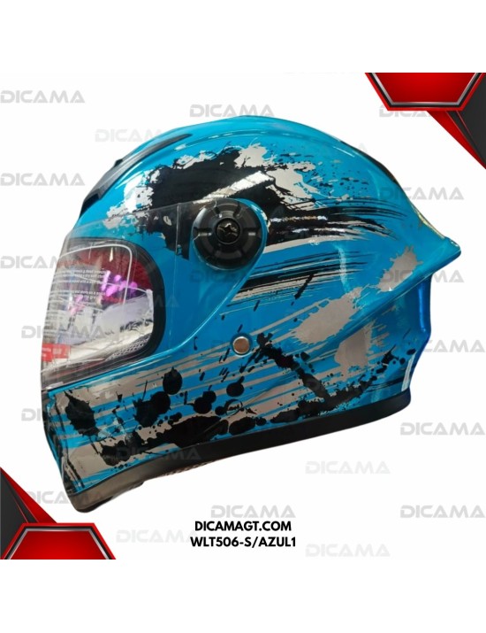 CASCO MOTORISTA NIÑO AZUL #1 S CHINO WLT506-S/AZUL1
