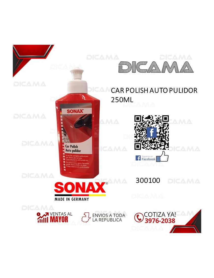 CAR POLISH AUTO PULIDOR  250ML