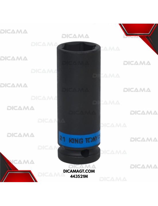 COPA  RAIZ 1/2 21MM IMPACTO LARGA KING TONY 443521M