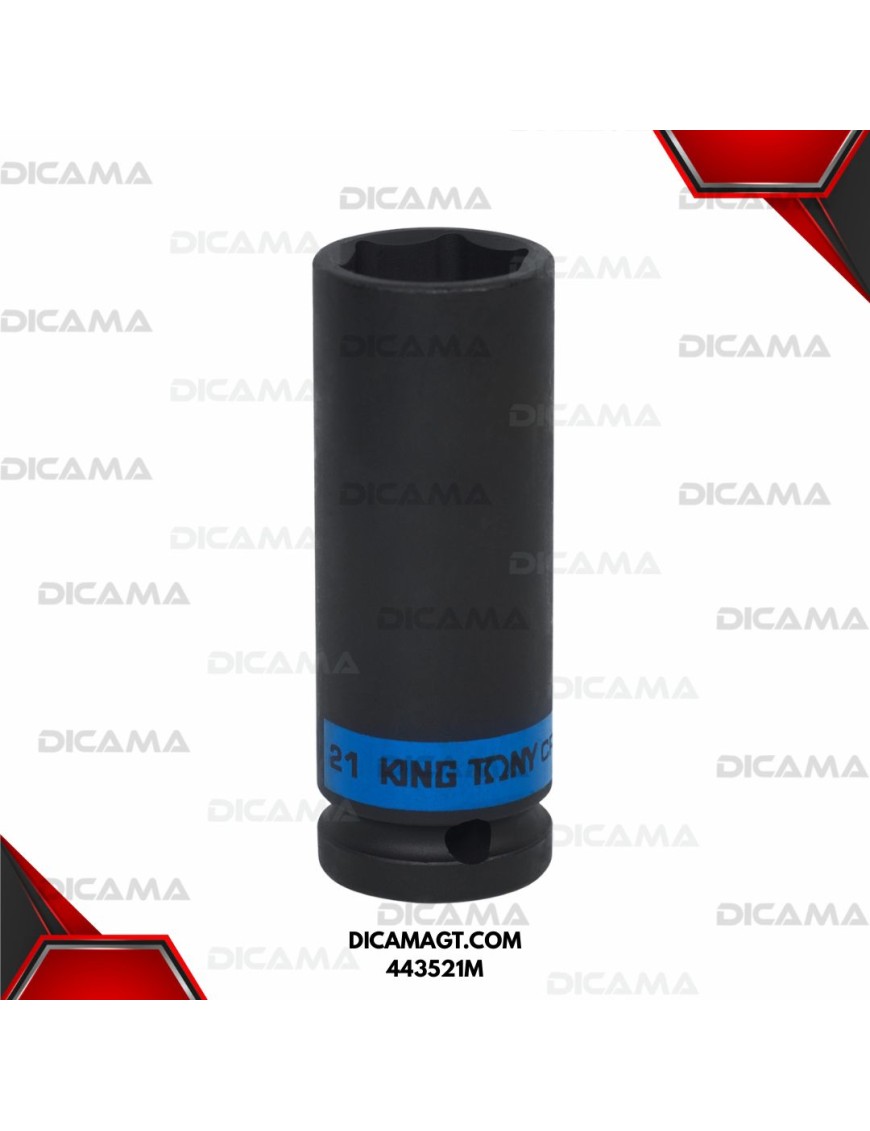 COPA  RAIZ 1/2 21MM IMPACTO LARGA KING TONY 443521M
