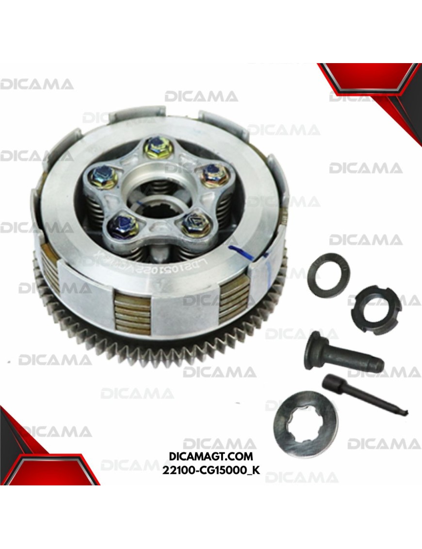 CANASTA DE CLOSH CG150 5 DISCOS/70T 10MM KIMTEC 22100-CG15000_K
