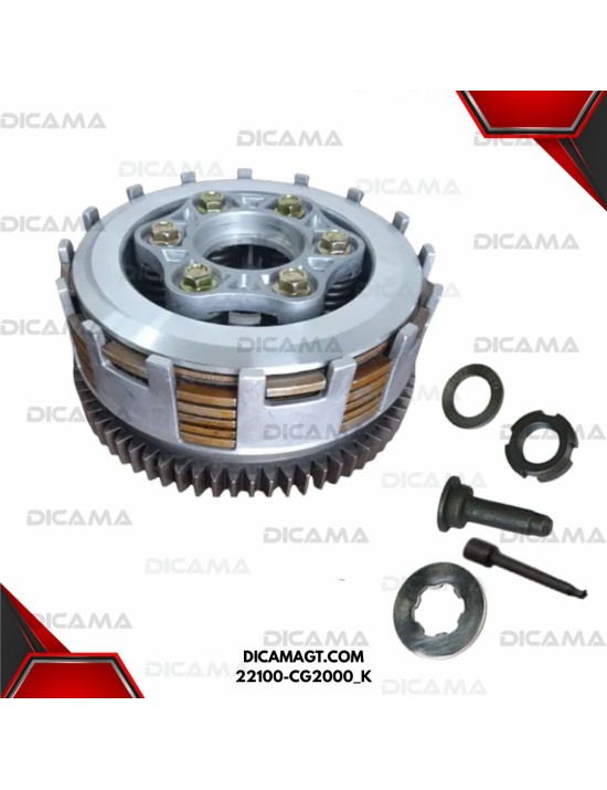 CANASTA DE CLOSH CG200 6 DISCOS/70T 13MM KIMTEC 22100-CG2000_K