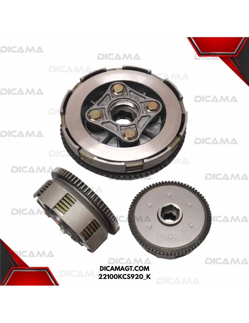 CANASTA DE CLUTCH COMPLETA HONDA CGL125 KIMTEC 22100KCS920_K