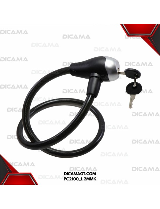 CANDADO DE SEGURIDAD 12 MM/1.20MTS CHINA PC2100_1.2MMK