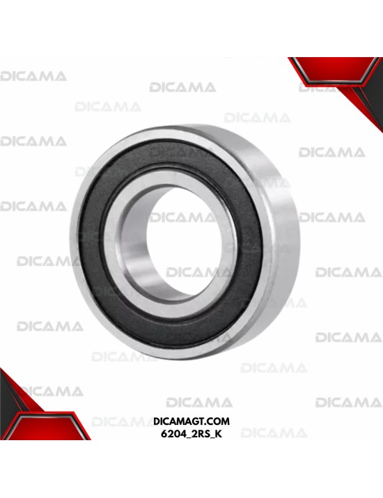 COJINETE 6204 DOBLE SELLO DE HULE KIMTEC 6204_2RS_K