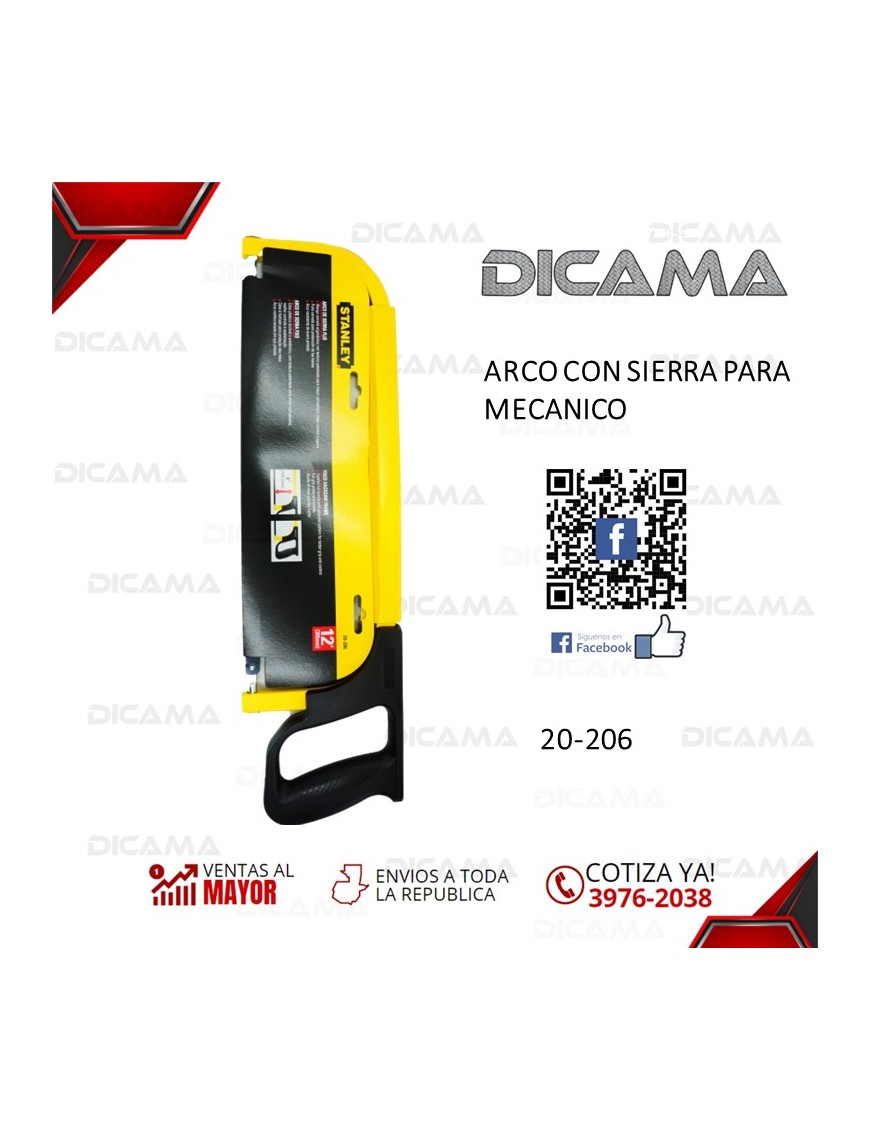 ARCO DE SIERRA 12" PARA MECANICO FIJO