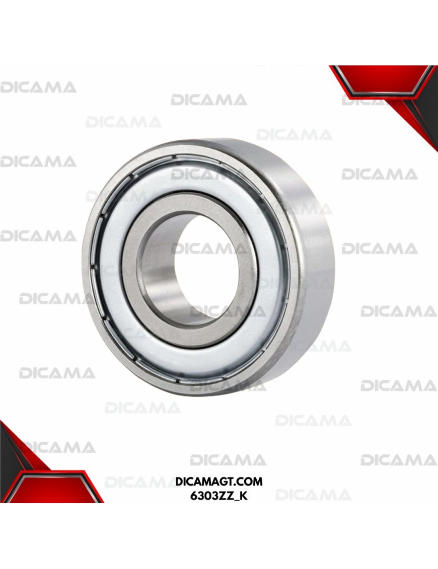 COJINETE 6303 D/SELLO METALICO KIMTEC 6303ZZ_K