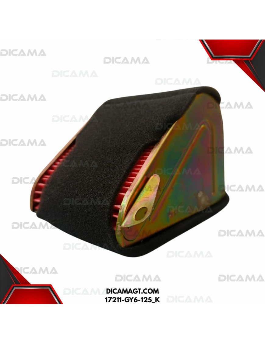FILTRO DE AIRE MOTO GY6/125 TRIANGULAR KIMTEC 17211-GY6-125_K