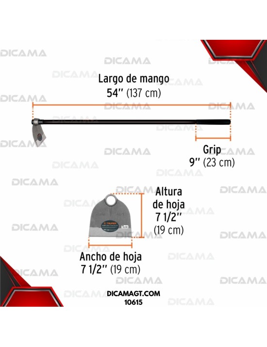 AZADON LANE #1, 18LB CON MANGO DE 54 TRUPER 10615