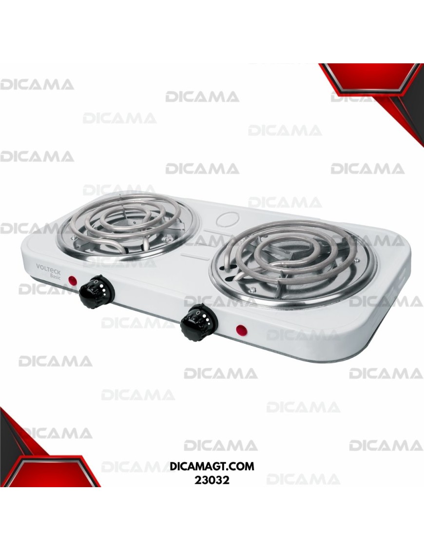 ESTUFA ELECTRICA 2 QUEMADORES, RECTANGULAR VOLTECK 23032
