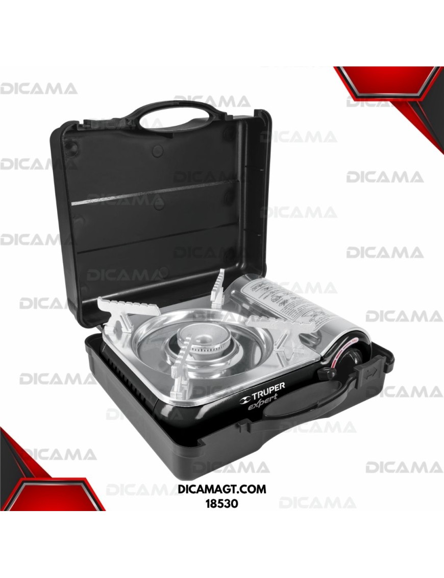 ESTUFA PORTATIL ENCENDIDO ELECTRONICO LATA 1/4 EXPERT TRUPER 18530